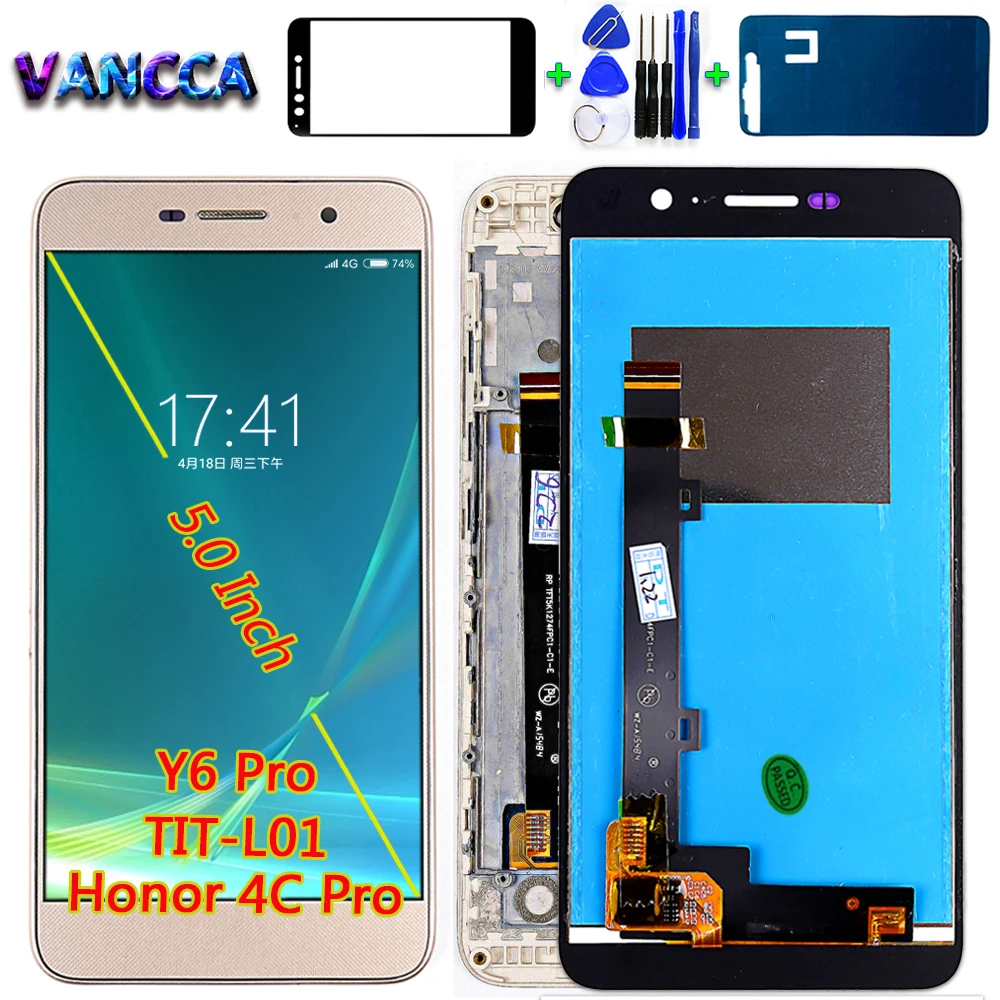 IPS ЖК дисплей для Huawei honor 4c pro 100% испытано сенсорный экран 5 0 дюйма дигитайзер в