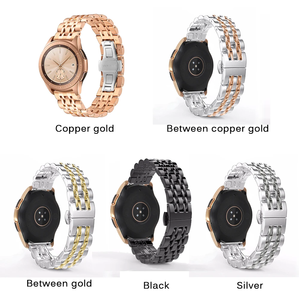 Ремешок Joyozy из нержавеющей стали для Galaxy Watch 42 мм 46 универсальный браслет петля