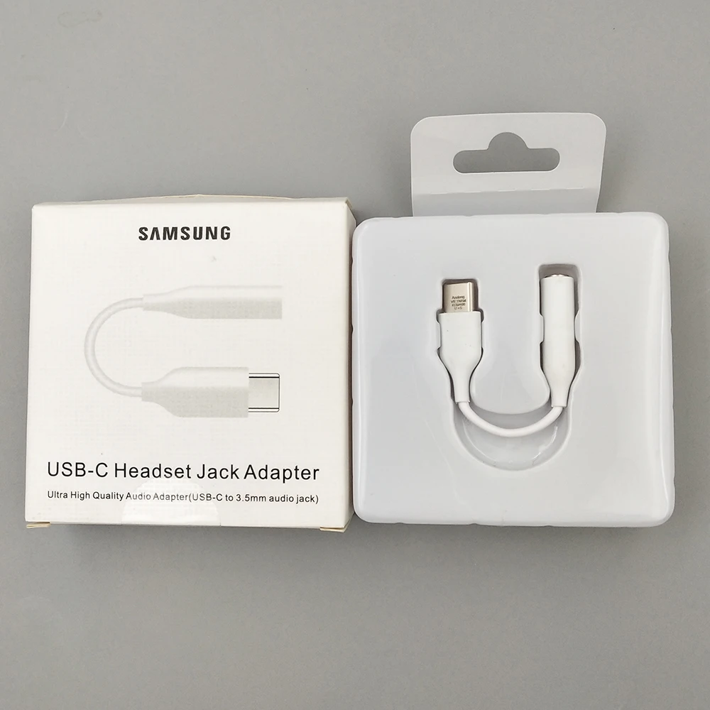 Оригинальный кабель для наушников SAMSUNG 3 5 с разъемом типа C USB на мм AUX адаптер Samsung