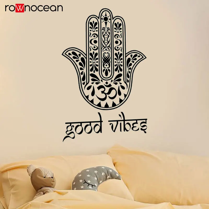 Креативный дизайн Hamsa ручная Йога планшетофон Будда с названием настенная