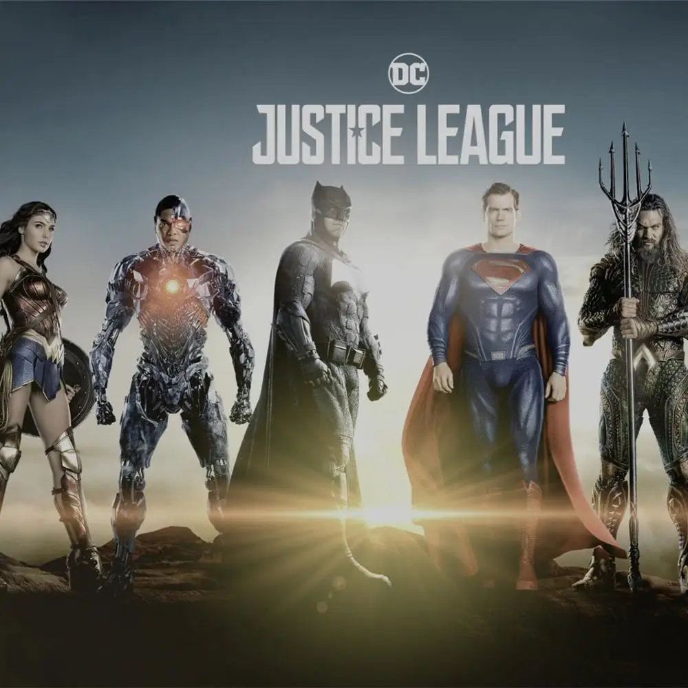 Печать на холсте плакат DC Лига Справедливости Бэтмен чудо женщина печать фильмов