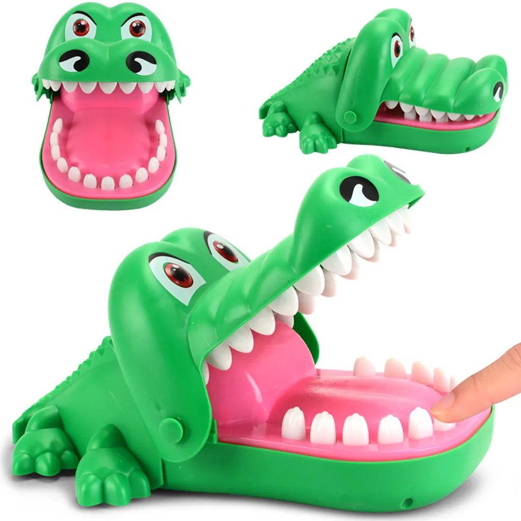 

Hot Sell Creative Practical Jokes Mouth Tooth Alligator Hand Children's Toys Family Games Classic Biting Hand Crocodile Game