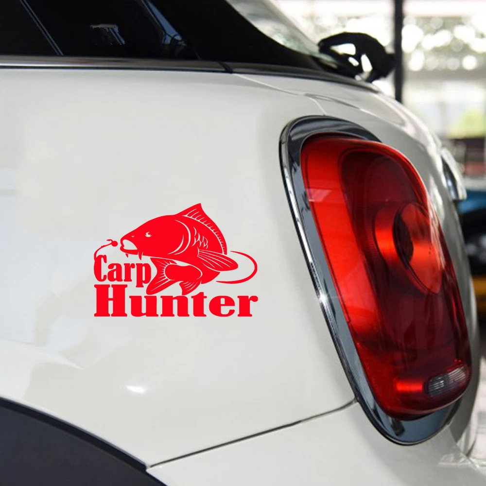 Автомобильная виниловая наклейка на окно для ловли карпа охоты рыбы грузовика |