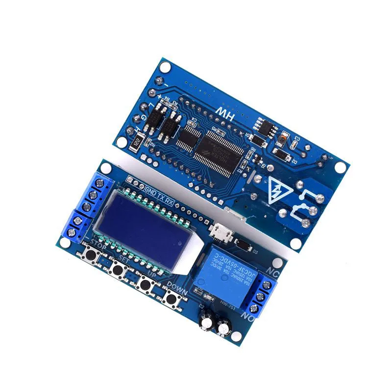 5Pcs Lcd Display Time Delay Relay Module Dc 6-30V Control Multifunction Timer Switch Trigger Cycle Board | Обустройство дома