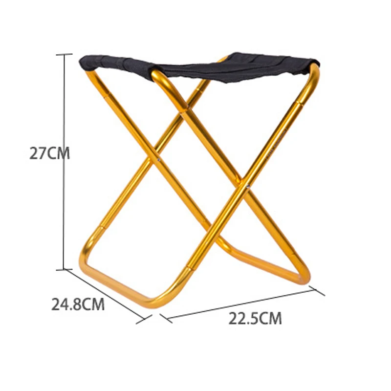 Harga Kursi Lipat Luar Ruangan Sangat Ringan Kursi Pancing Camping Hiking Kursi Pantai Lipat Travel Bantalan Beban 85Kg Bangku BBQ