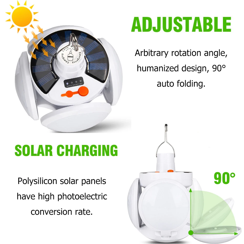 фонарик фонарь для кемпинга Светодиодный складной перезаряжаемый палатка на