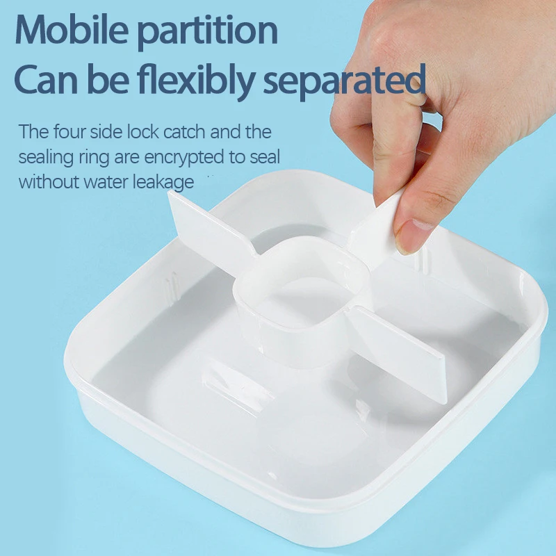 Double Layers Microwave Lunch Box Food Bento Container Portable Large-capacity Dinnerware For School Kids Office Worker | Дом и сад