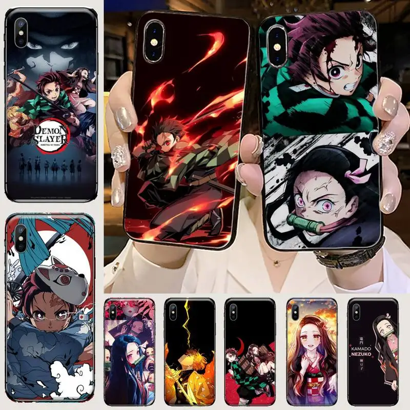 

Kamado Nezuko Yaiba Demon Slayer Phone Case for iPhone 11 12 mini pro XS MAX 8 7 6 6S Plus X 5S SE 2020 XR