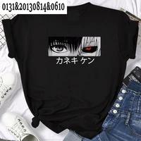 japanese anime tokyo ghoul graphic printed t shirt women manga kaneki ken t shirt summer casual tshirt short sleeve top tees men