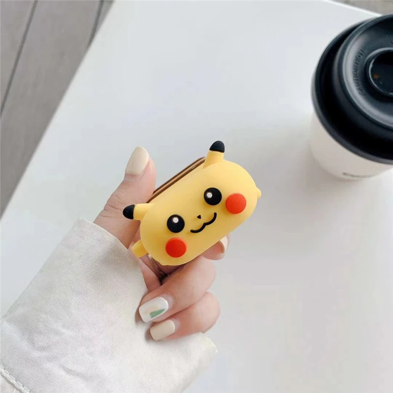 

Hot 3D Pikaqiu Cute cartoon soft silicone Cover for Apple AirPods 1 2 case for air pods 3 Pro Bluetooth Headset coque