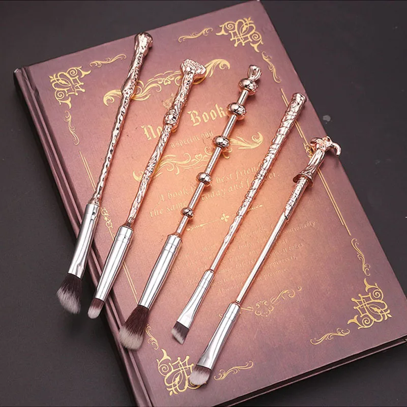 5 шт./компл. Гарри волшебные палочки Форма кисти для макияжа Набор теней век Кисть