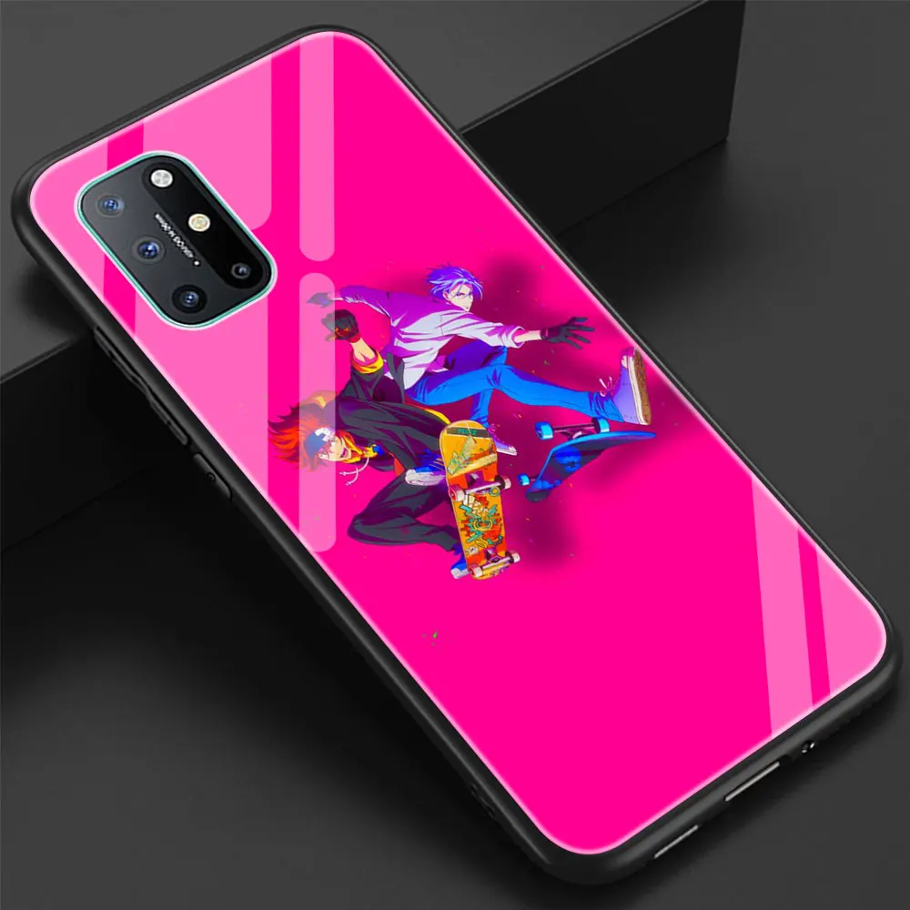 

Soft Edge Cover Coque for Oneplus 9 PRO 9R 7 7T Pro 8 8T Pro Nord 5G Luxury Glass Phone Case Shell SK8 The Infinity