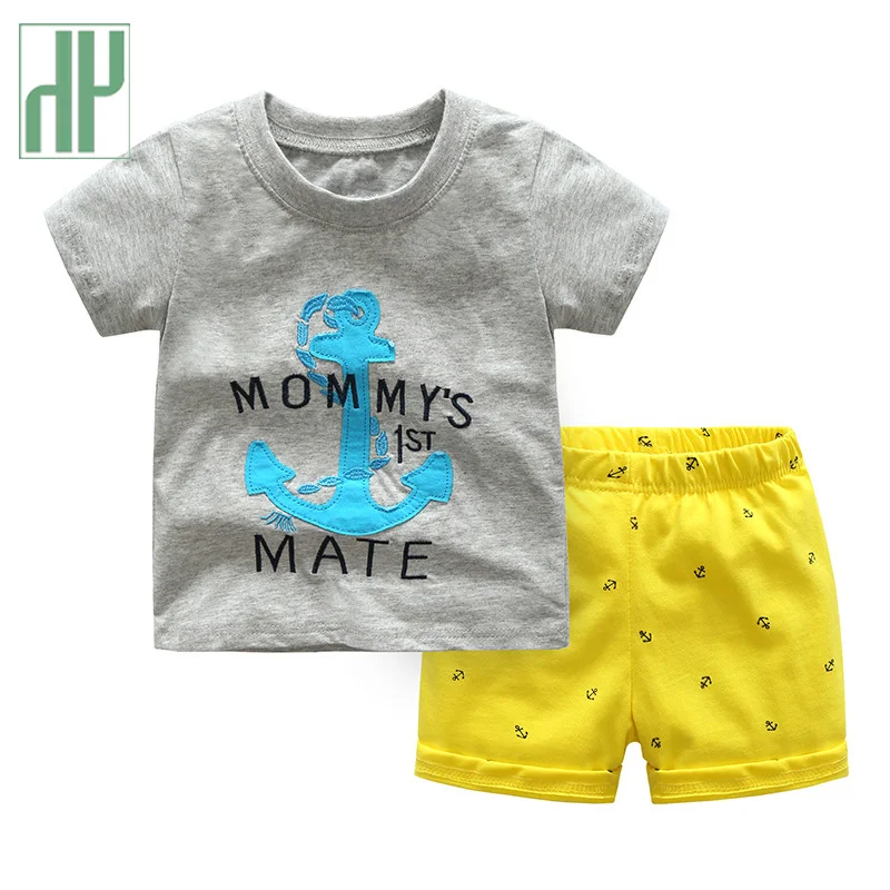 Детский комплект для маленьких девочек летняя одежда мальчиков спортивные