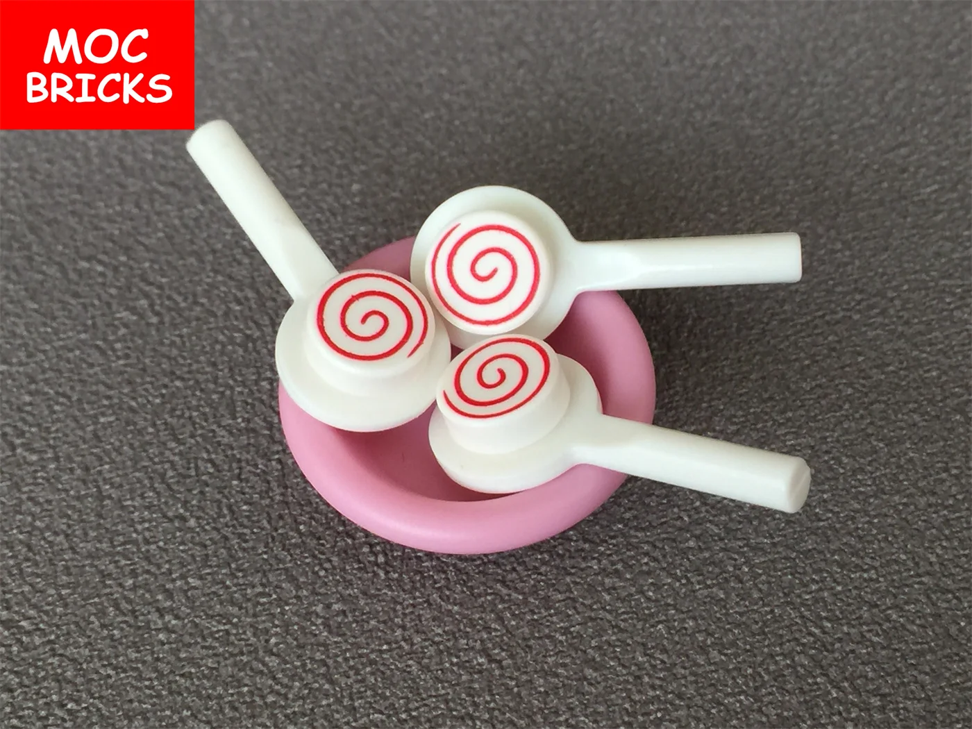 10pcs/lot MOC Bricks Food Round Dish 3X3 6256 bone sugar Sstrawberry Sushi crab DIY Educational Compatible Building Blocks | Игрушки и