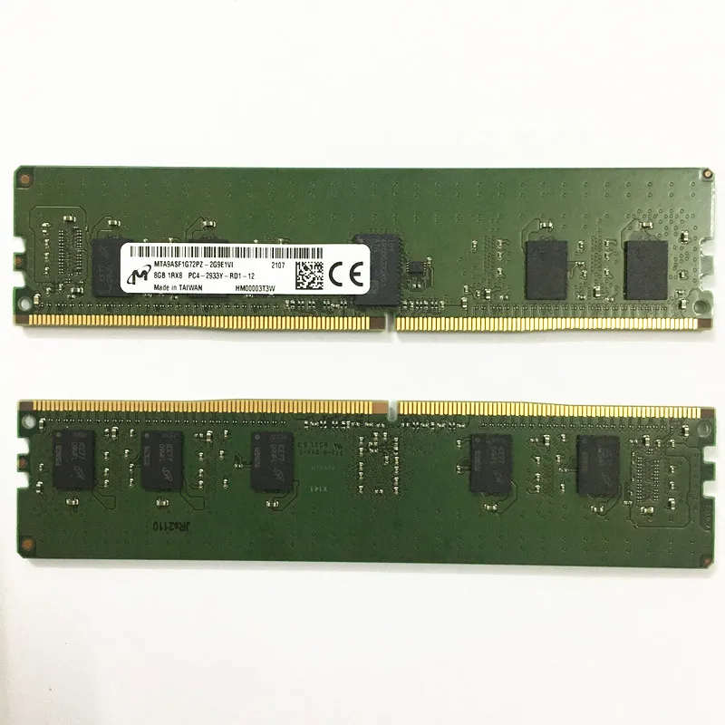 

Micron DDR4 RECC Серверная Память DDR4 8 Гб 1Rx8 PC4-2933Y-RD1-12 DDR4 RECC Серверная Память DDR4 8G