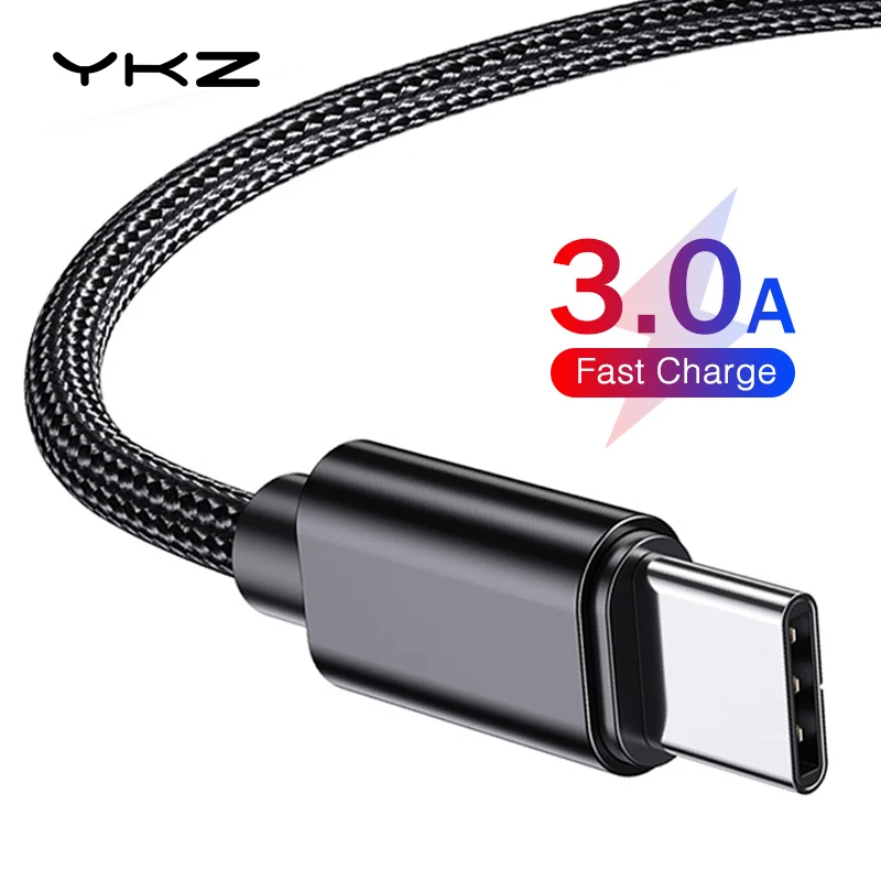 Кабель зарядный YKZ USB Type C 3 а с поддержкой быстрой зарядки|Кабели для мобильных