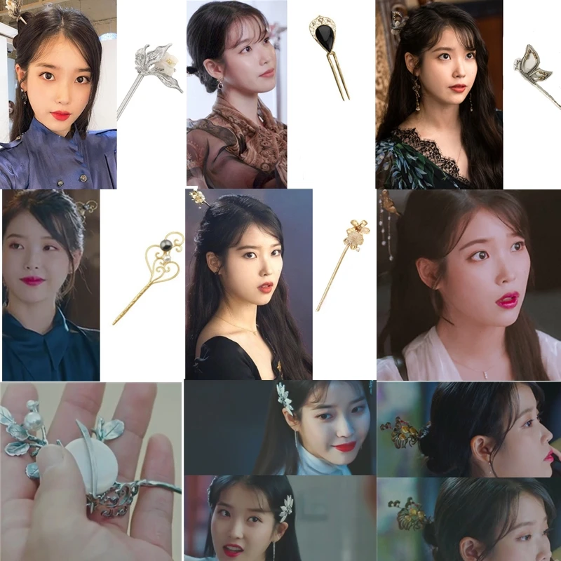 15styles Korean Fashion “Hotel Deluna” IU Women Girl Hairpin hair stick Ji Eun Lee jewelry | Hair Jewelry