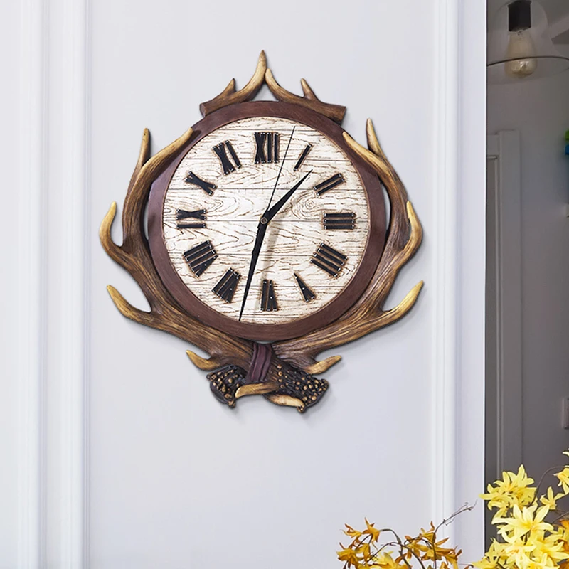 Декоративные большие настенные часы скандинавские креативные Buckhorn гостиная