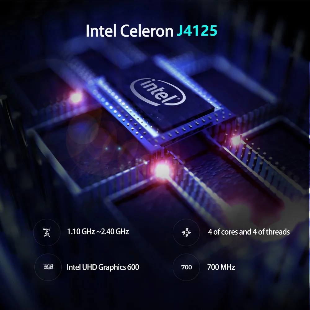 M1K Intel Celeron J4125 Windows 10 Pro Mini PC Stick 8GB LPDDR4 128GB/256GB eMMC MINI Pocket Computer VS Mele | Компьютеры и офис