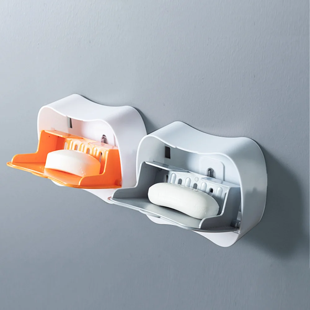 

Soap Sink Dish Paste Wall Mounted Soap Holder Toilet Storage Rack Punch-free Detachable Storage Disk Bathroom Accessories Box