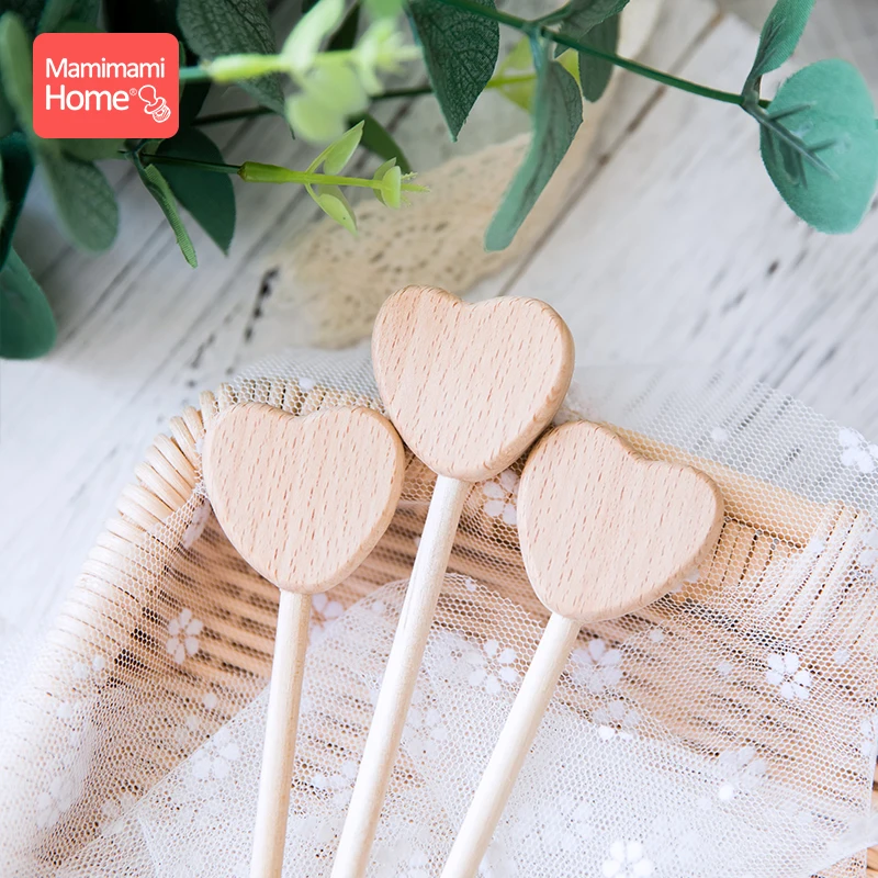 3 предмета в комплекте деревянный Прорезыватель для зубов крошечные стержень