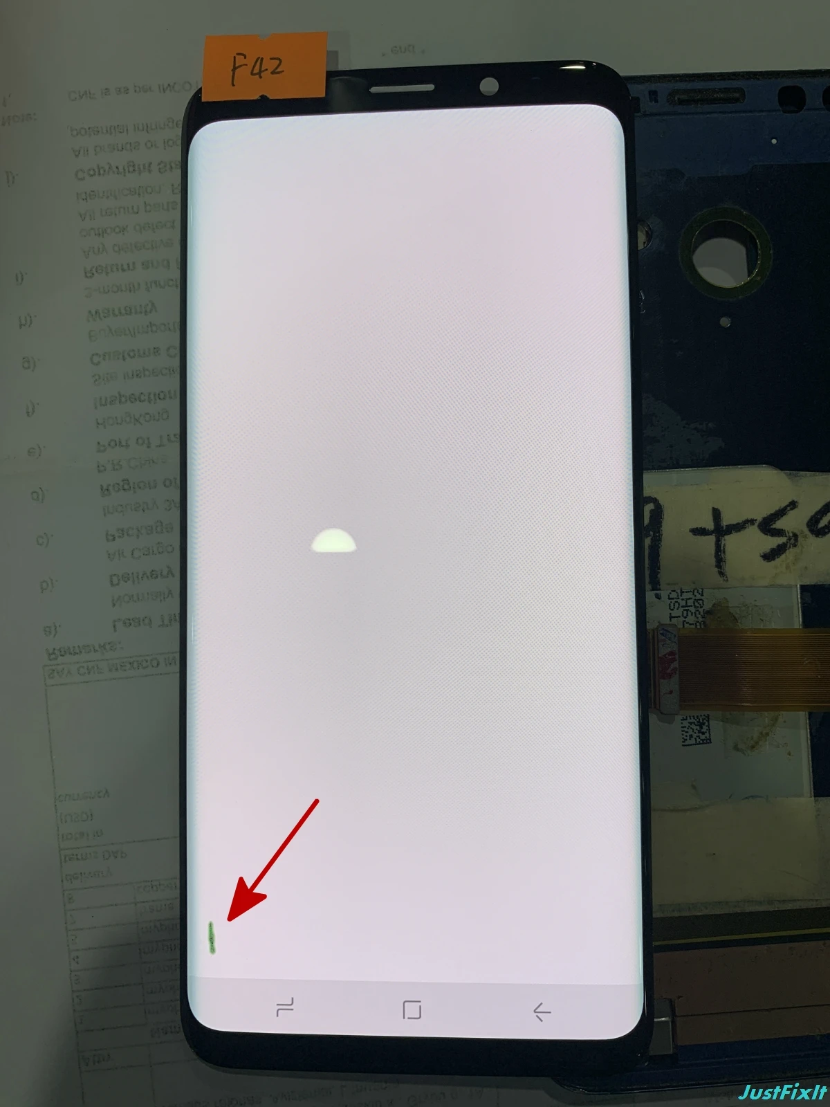 F42 Супер AMOLED для samsung Galaxy S9 Plus G965F G965U S9plus ЖК-дисплей сенсорный экран дигитайзер дефект черное пятно - Цвет: F42