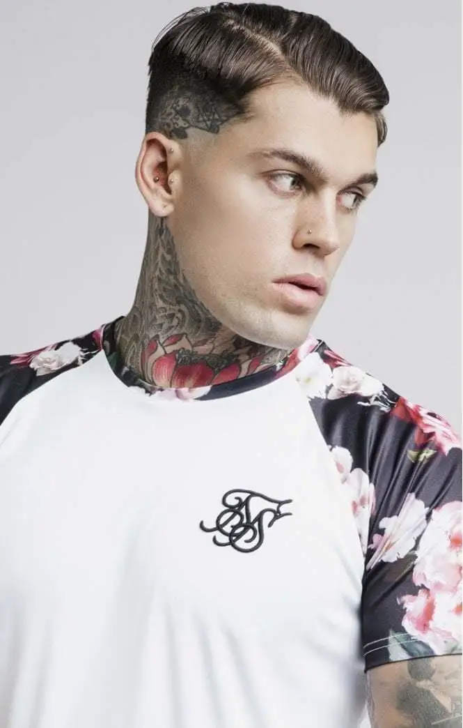 

SikSilk Sleeve Digital Printed Men's T-Shirt White