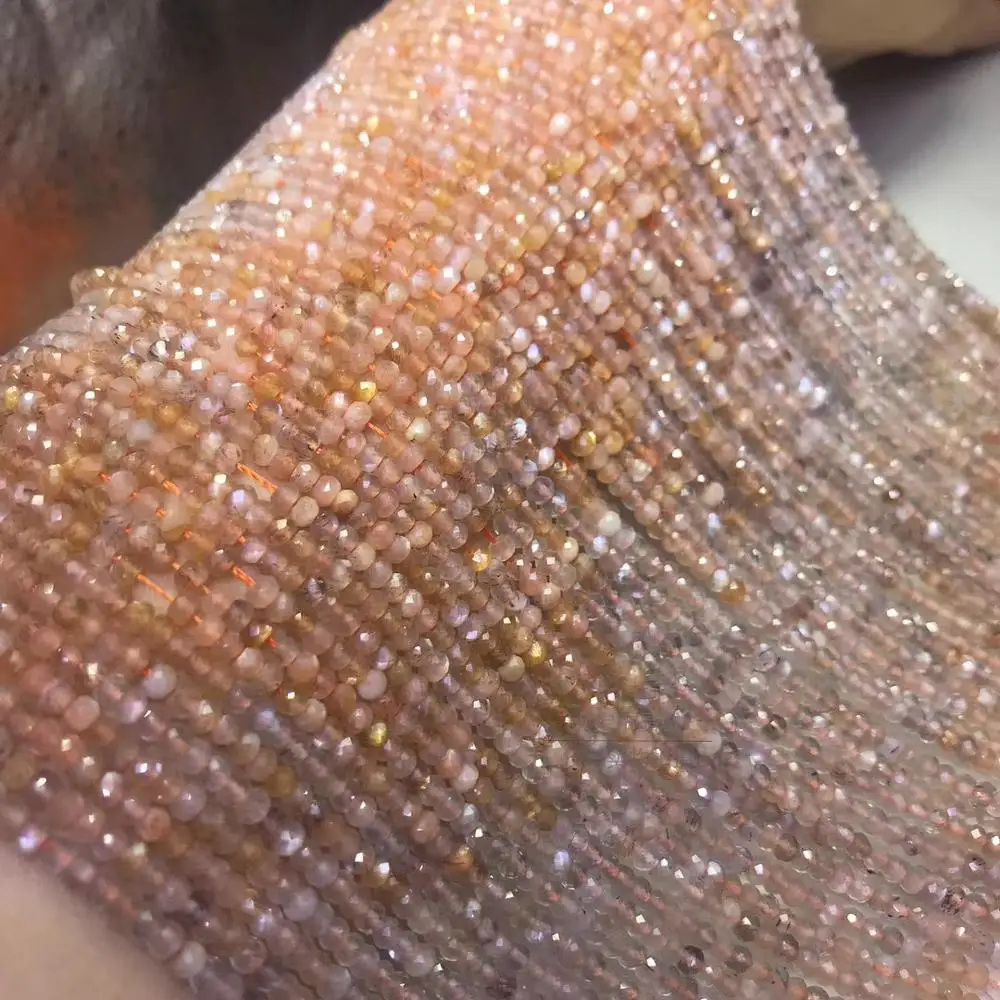 Розовые градиентные Бусины 2*3 мм для изготовления ювелирных изделий своими