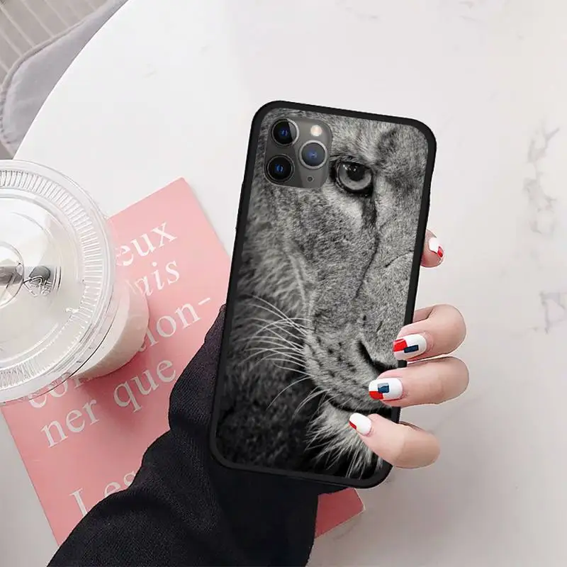 

Animal tiger lion leopard Phone Case for iPhone 11 12 mini pro XS MAX 8 7 6 6S Plus X 5S SE 2020 XR