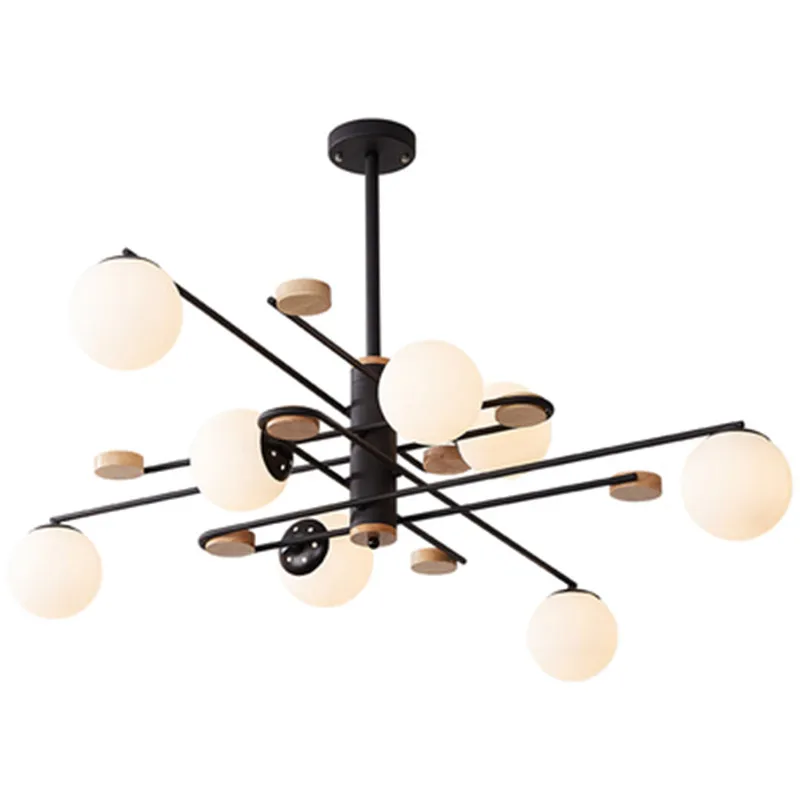 Стекло шар светодиодный Люстра для Гостиная Творческий Спальня люстры подвесной