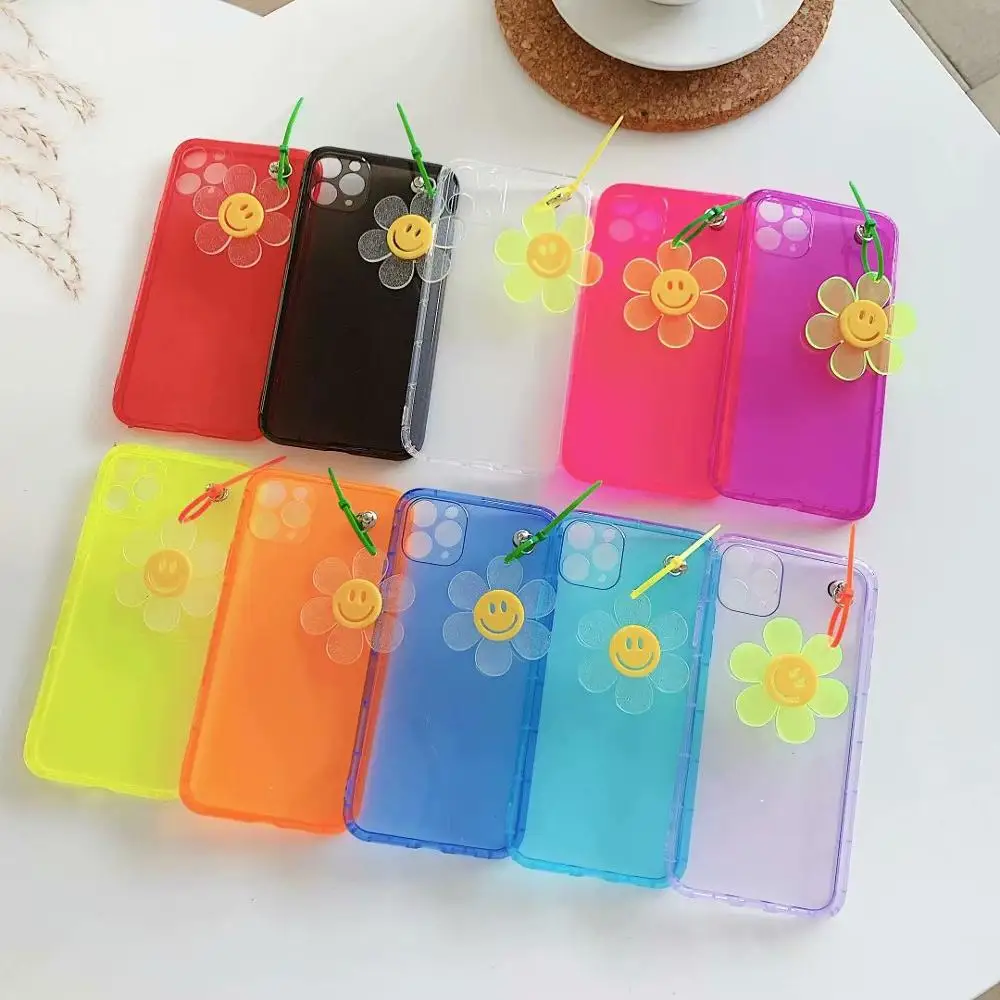 

Чехол для iPhone11 XSMAX 78PLUS SE2020 XR 10 шт./лот, корейский цветочный кулон, защитный чехол