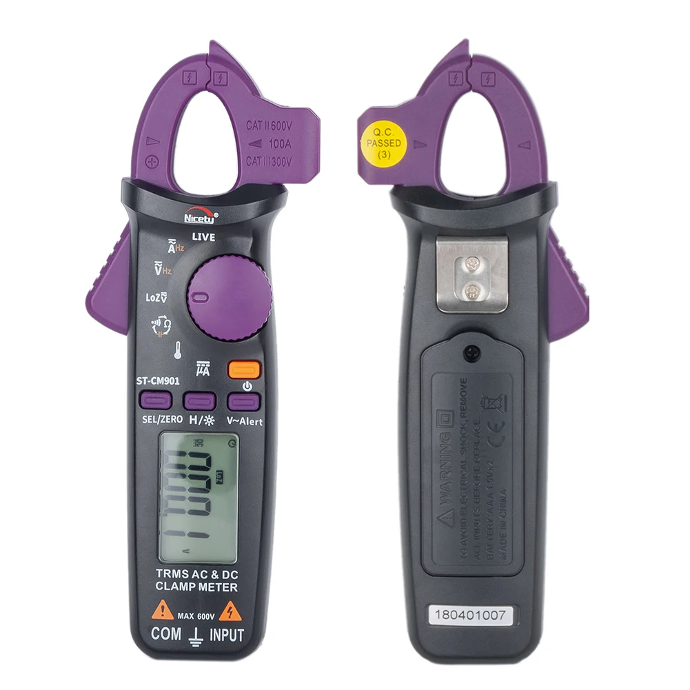 Nicetymeter ST CM901 6000 отсчетов цифровой AC DC Клещи Измерьте емкость сопротивления