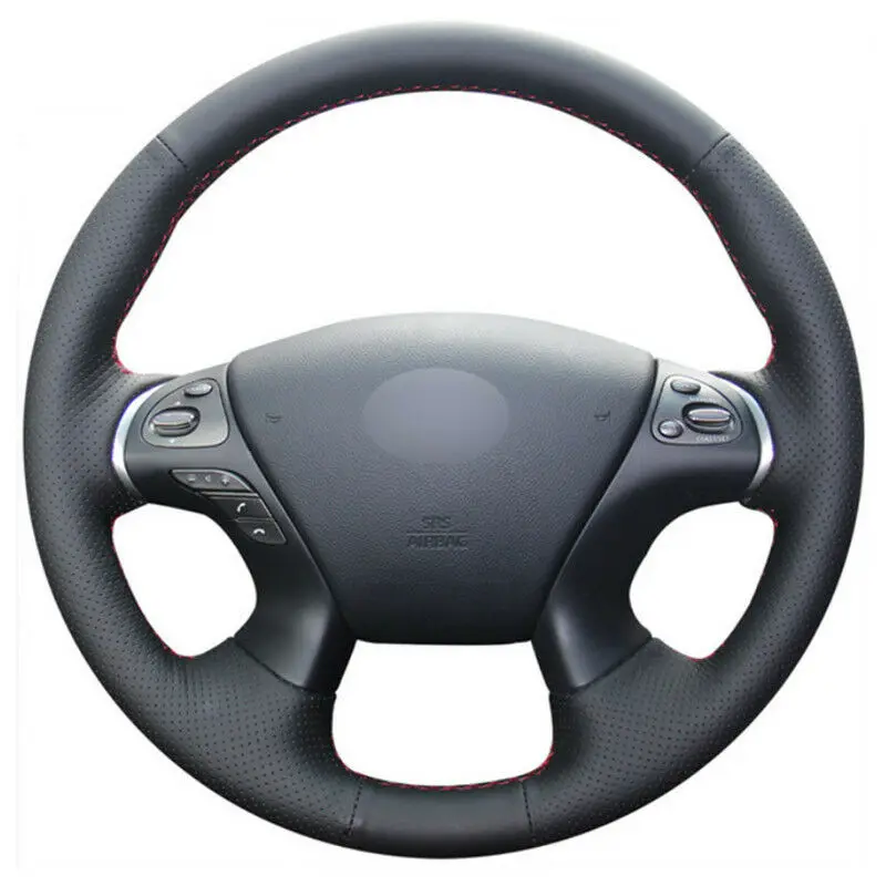 

Кожаный чехол на руль для Infiniti JX35 M35 M25 M56 Q70 QX60 Nissan Murano Pathfinder
