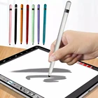 Стилус с двумя наконечниками, портативный планшетный компьютер, ручка, Универсальный сменный стилус, мягкий емкостный стилус