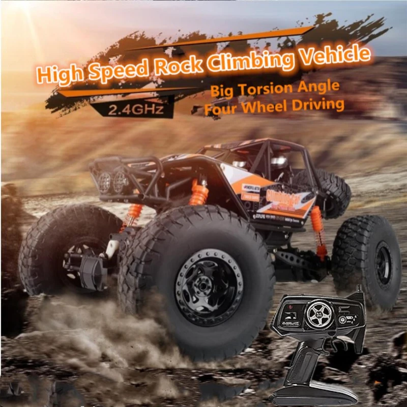 

Высокоскоростной 4WD RC внедорожный автомобиль 2,4G 1:14 45 градусов, большой угол кручения, двойной двигатель, дистанционное управление, игрушечн...