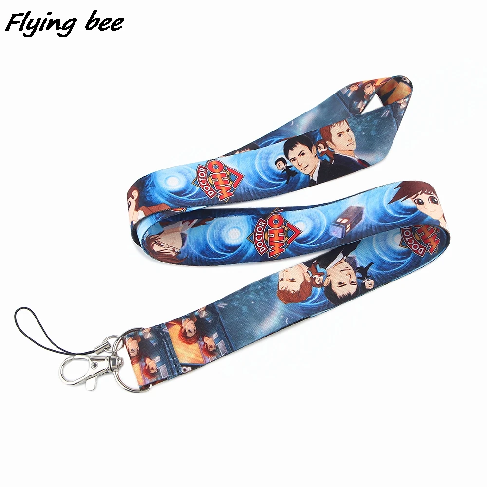 

Flyingbee TV Doctor Who character Creative Lanyard Badge ID Lanyards Mobile Phone Rope Key Lanyard Neck Straps Accessories X1250