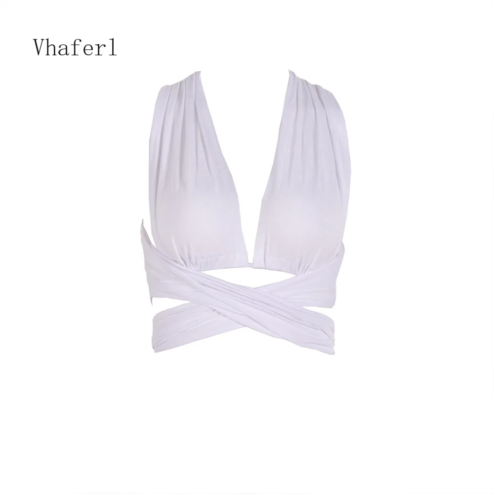

Vhaferl 2021 Summer New White Crop Top Fashion Sexy Women Corset Top Casual Backless Strappy Tank Tops y2k crop top streetwear