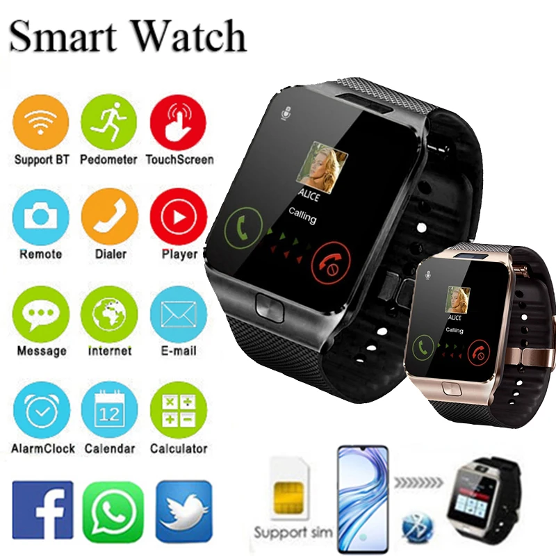 

2021 Fashion Men Women Smart Watch Connect Watch Bluetooth Touch Watch Android Watch Smartphone With Sim Card Sport Smartwatch