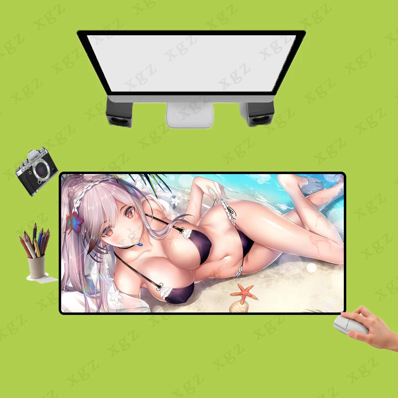 

XGZ Sexy Anime Girl Large Gaming Mouse Pad Anti-slip Mause Pad Office Desk Mat Big Computer Mouse Mat Game Keyboard Pad XXL