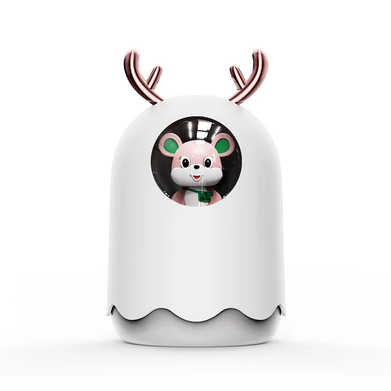 

Newest Cute Little Mouse Humidifier Small Usb Home Silent Large Capacity Night Light Aromatherapy Car Sprayer Ultrasonic Silent