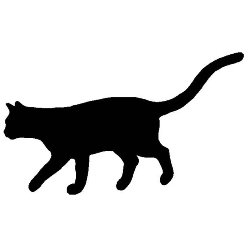 

Creative Cartoon Decals Cat Halloween Vinyl Car Sticker Classic Window Decoration Automobile Accessories Black/silver,14cm*8cm