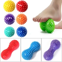 peanut massage ball fascia ball fitness sport yoga relieve body stress pvc resistant foot spiky muscle massager fitness tool