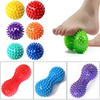 Массажный мяч в виде арахиса, для фитнеса, занятий йогой, снятия стресса, устойчив к телу, из ПВХ, массажер для ног, приспособления для фитнеса