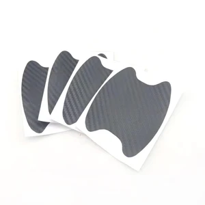 4 шт.лот, автомобильная дверная ручка из углеродного волокна, стикер против царапин для Mitsubishi ASX Outlander Lancer Evolution Pajero Eclipse