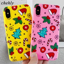 Рождественский чехол для телефона iPhone 6s 7 8 11 Plus Pro X XS Max XR забавные