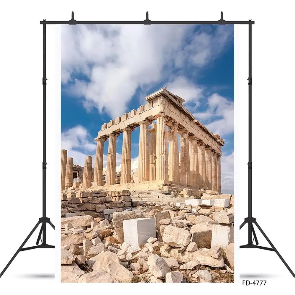 Древние столбы руины кирпичный фон для фотосъемки на заказ детской портретной |