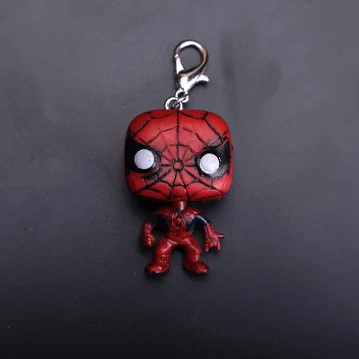 Модные Новые поп игрушки брелок Marvel Капитан Америка Железный человек брелок Дети Чудо Женщины брелок сумка Подвеска ювелирные изделия - Цвет: Серый