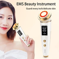 facial massager face lift device rf microcurrent skin care vibration light therapy anti aging wrinkle remov led beauty apparatus