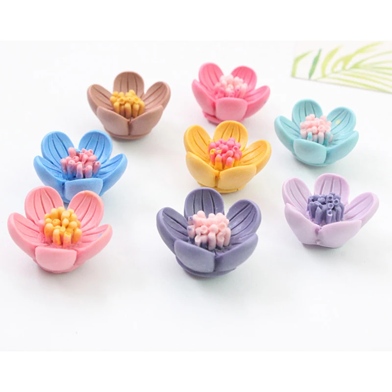 5 шт. креативные Цветочные наклейки на холодильник в форме чаши Флорес мини