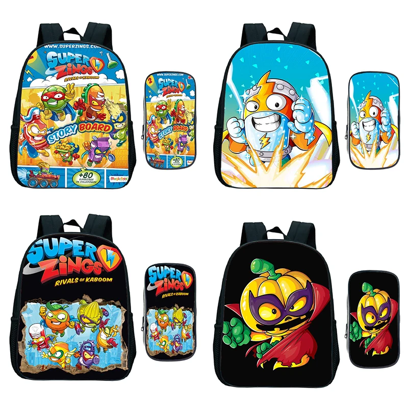 

Детский игровой рюкзак Super Zings Детский рюкзак Superzings сумка для начальной школы для малышей набор из 2 предметов в подарок (рюкзак сумка для руч...